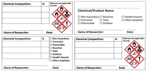 Free Printable Osha Secondary Container Label Template - Printable Word ...