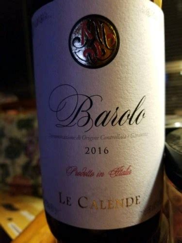 2016 Terre del Barolo Le Calende Barolo | Vivino US