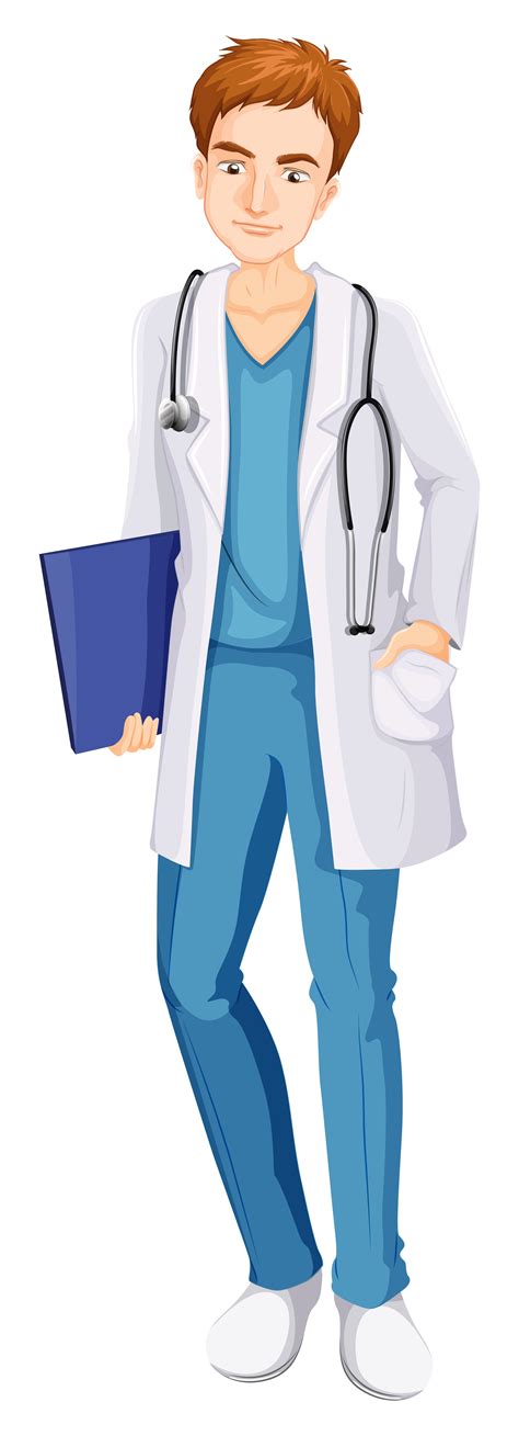 A Male Nurse 300596 Vector Art at Vecteezy