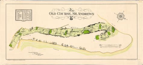 The Old Course, St. Andrews | Curtis Wright Maps