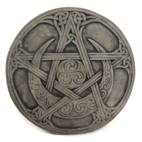 Dryad Design Moon Pentacle Plaque (Stone Color) | Moon pentacle ...