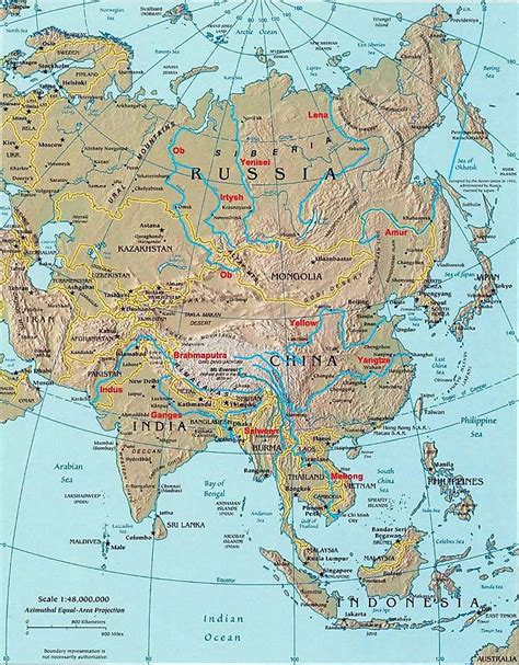 The Longest Rivers Of Asia - WorldAtlas