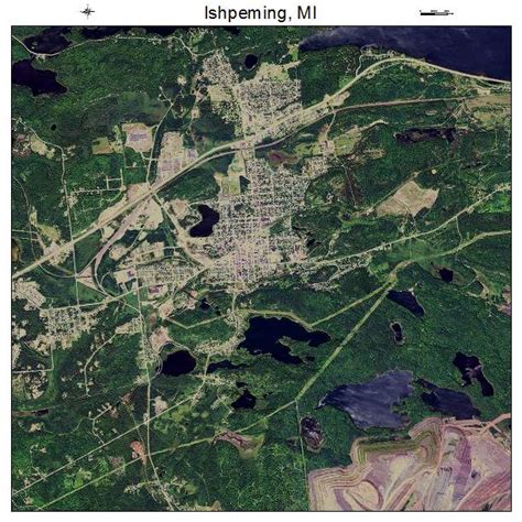 Aerial Photography Map of Ishpeming, MI Michigan