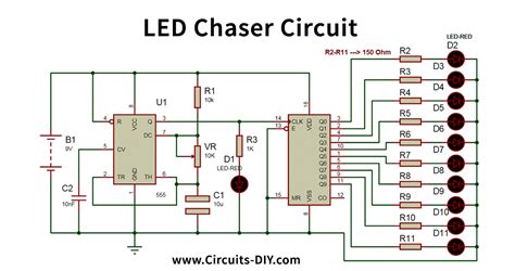 LED Chaser Circuit