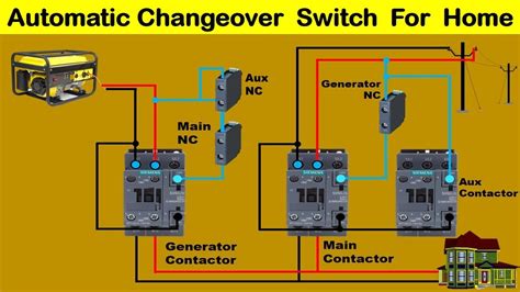 Change Over Switch Circuit Diagram