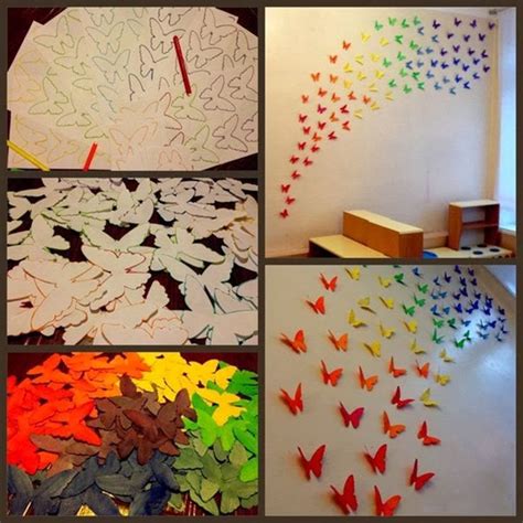 Paper Butterflies Wall Art - DIY Craft Projects