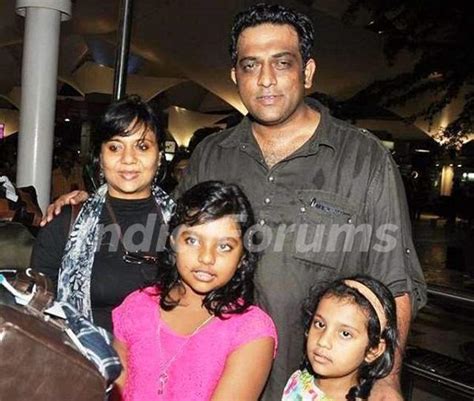 Anurag Basu with his wife and daughters Photo