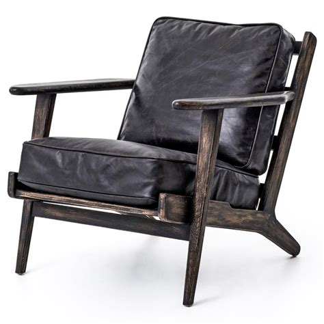 Mid-Century Modern Brooks Leather Lounge Chair | Zin Home