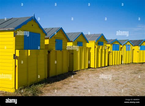 littlehampton beach huts Stock Photo - Alamy