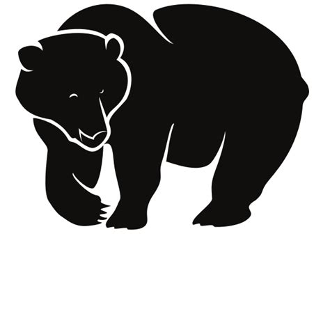 Grizzly bear silhouette | Free SVG