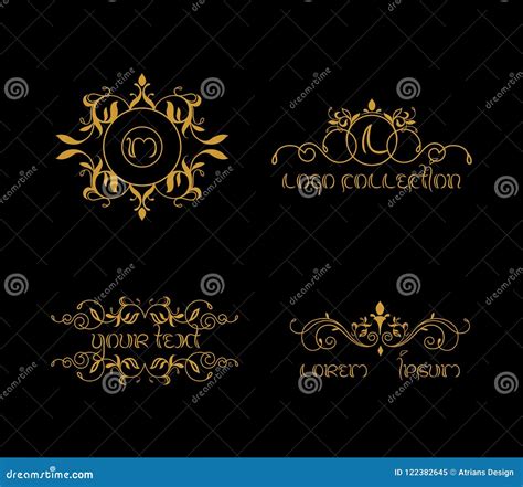 Luxury Collection Vector Logo Creation, Golden Logo Stock Vector ...