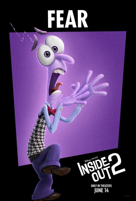 Fear | Inside Out 2 | Character Poster (2024) - Inside Out Photo ...