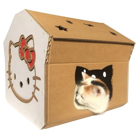 You Can Buy A Tiny Cardboard House For Your Cat | Apartment Therapy