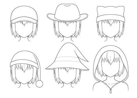 How to Draw Anime Hats & Head Ware - AnimeOutline