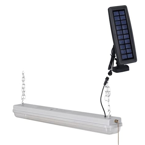 HyperTough 1000 Lumen Solar Shop Light and Shed Work Light - Walmart.com