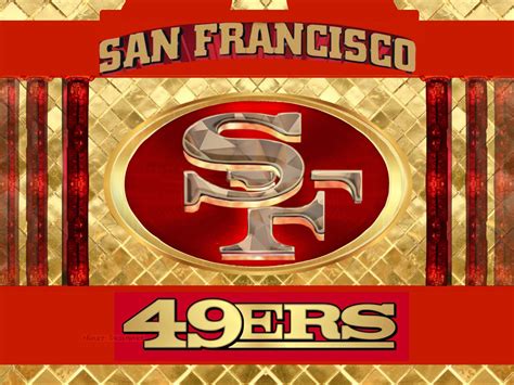 San Francisco 49ers Logo in Gold and Red