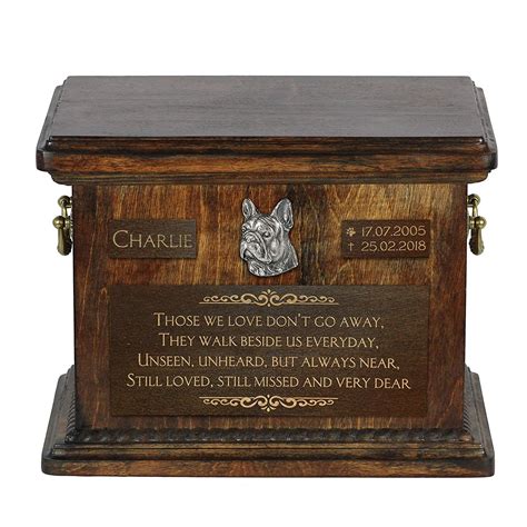 Art Dog Ltd. French Bulldog, urn for dog’s ashes with relief and ...