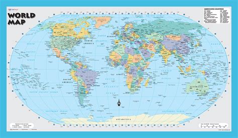 World Map With States And Provinces