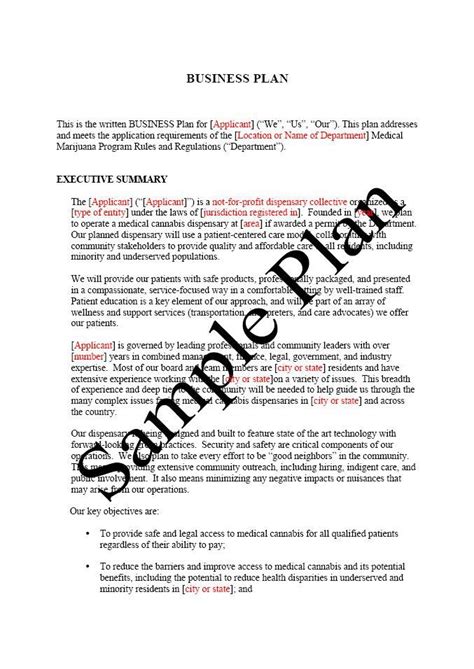 Printable Sample Business Plan Sample Form | Business proposal examples ...