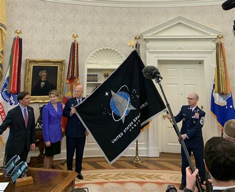 Space Force flag unveiled at White House ceremony - SpaceNews