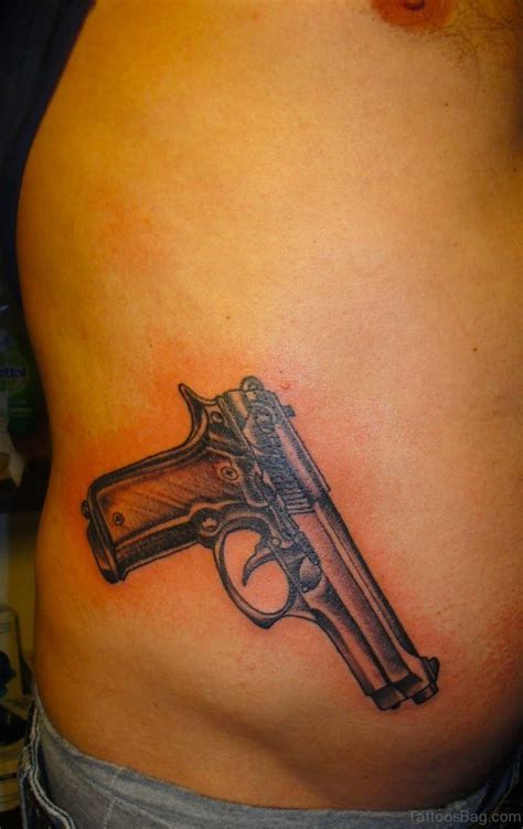 Traditional Gun Tattoo Design