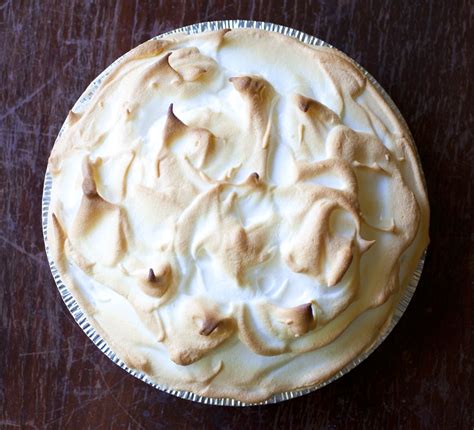 Lemon Meringue Pie with A Graham Cracker Crust - Partial Ingredients