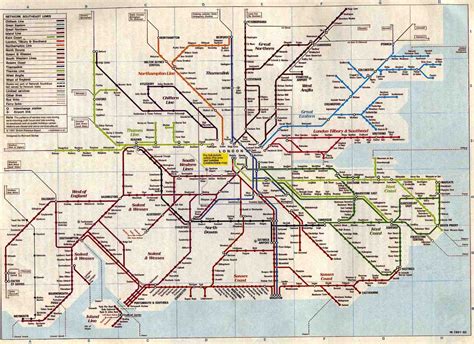 Southern England Rail Map - Image to u