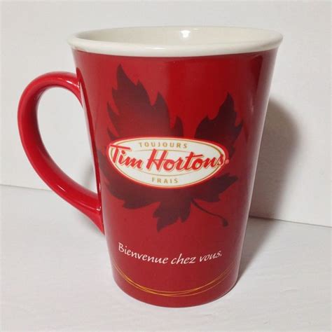 Tim Hortons #11 Welcome Home Maple Leaf Red Coffee Tea Mug Cup # ...