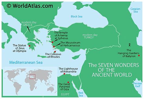 The Seven Wonders of the Ancient World - WorldAtlas