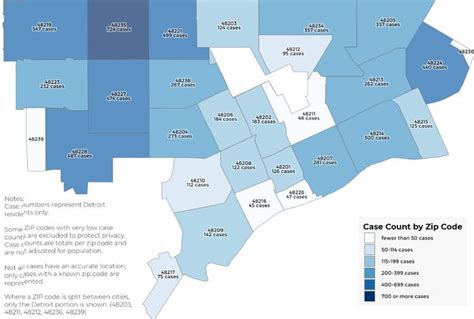 Detroit releases ZIP Code map of coronavirus cases - mlive.com