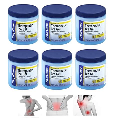 Buy 6 Analgesic Gel Menthol Muscle Joint Rub Back Pain Ache Sprain ...