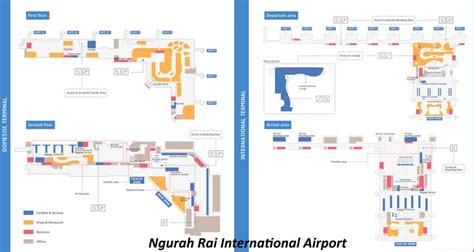 Denpasar Airport Map - Ngurah Rai International Airport (Bali ...