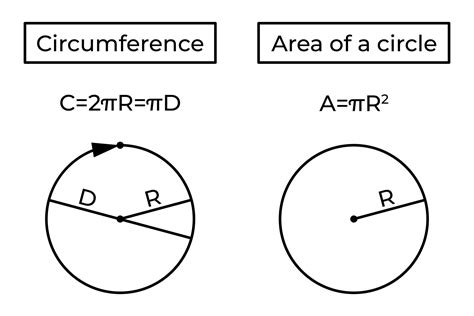 Circumference, area of a circle and formula. Perimeter. Basic school ...