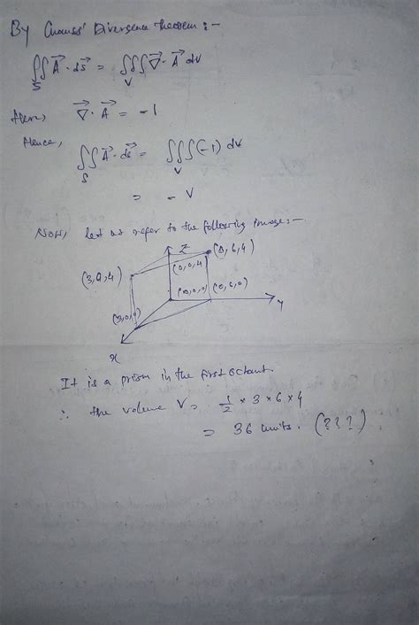 vector analysis - Application of Gauss' Divergence Theorem ...