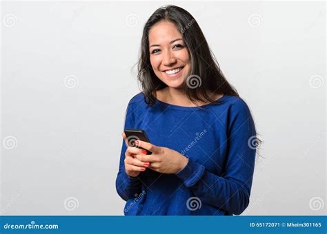 Smiling Happy Young Woman with a Confident Smile Stock Image - Image of ...