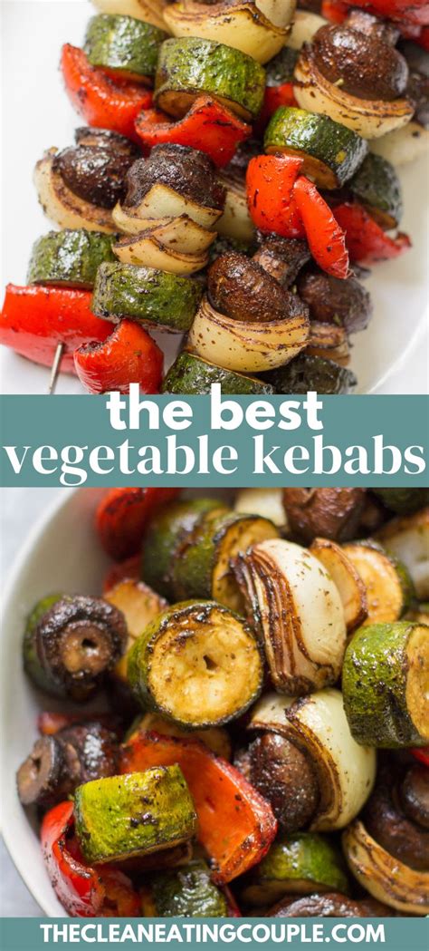 Vegetable Kebabs | Recipe | Grilled vegetable recipes, Vegetable kebabs ...