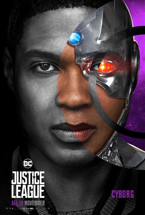 Justice League (2017) Poster - Cyborg - DCEU: DC extended universe ...