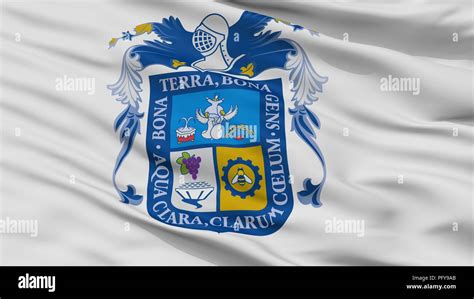 Aguascalientes City Flag, Mexico, Closeup View Stock Photo - Alamy