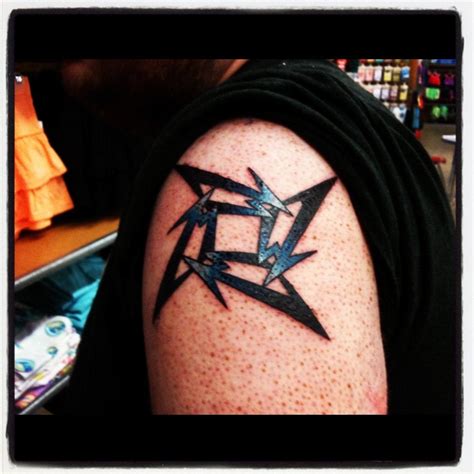 My ninja star tattoo. Thought I'd share. : Metallica