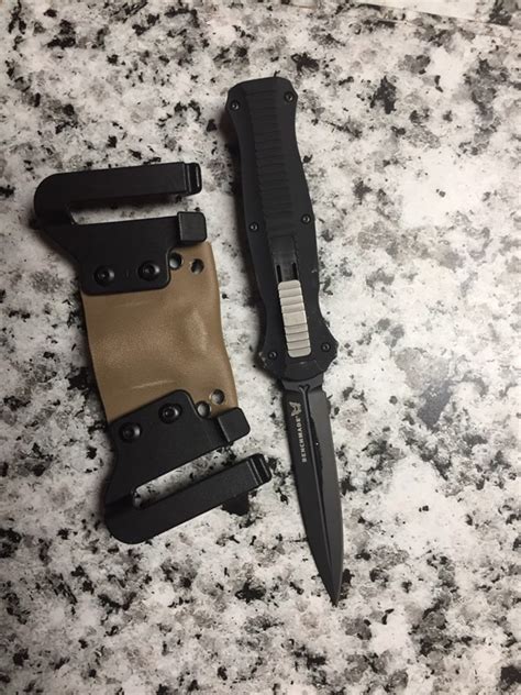 Kydex sheath for Benchmade infidel auto knife with speed clips | Etsy