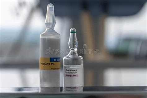 Vial of Propofol, and Vial of Dormicum, Injection Drugs Used in ...