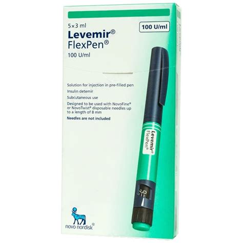 Bút tiêm Levemir FlexPen 100U/ml (5 cây) - Long Châu