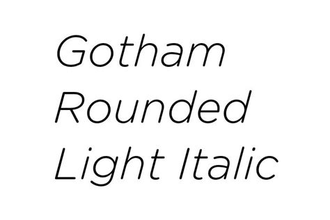 Gotham Rounded Light Italic Font - Free Font Download