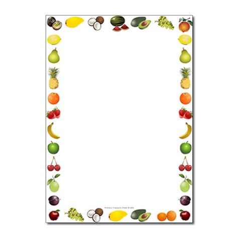 Fruit And Vegetables Border Clipart