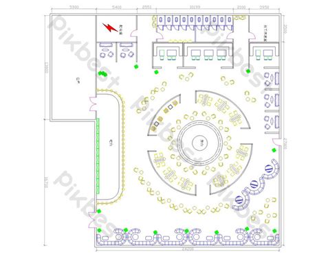 Cad Bar Floor Plan Decors & 3D Models | DWG Free Download - Pikbest