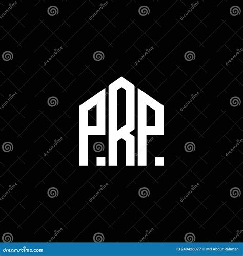 PRP Letter Logo Design on BLACK Background. PRP Creative Initials ...