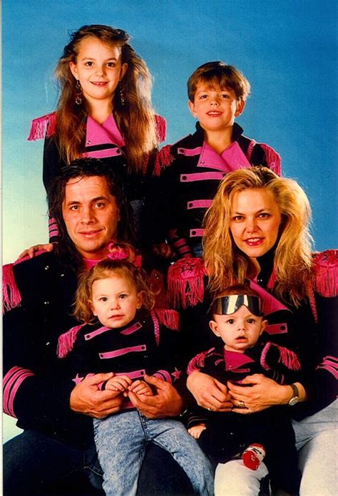 Bret Hart & his former wife Julie, along with their children Weird ...