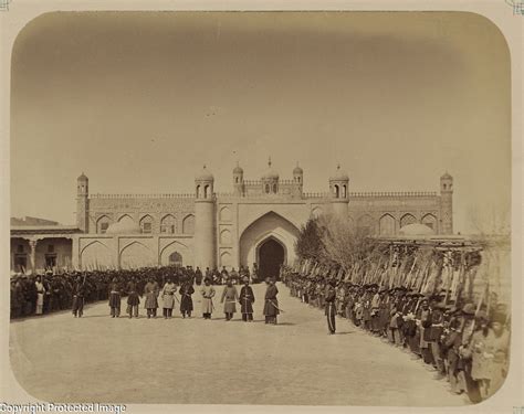 Kokand Khanate. Gate of the Kokand Palace in the City of Kokand ...