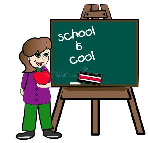 School is cool stock vector. Illustration of classroom - 8425239