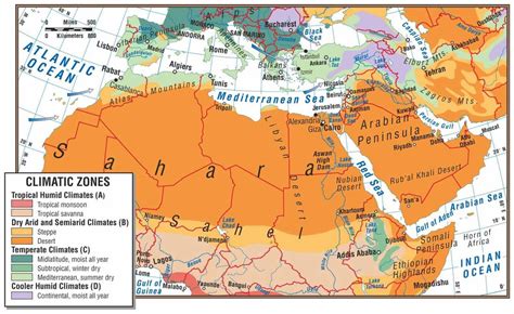 Southwest Asia North Africa Physical Map | Map Of Africa